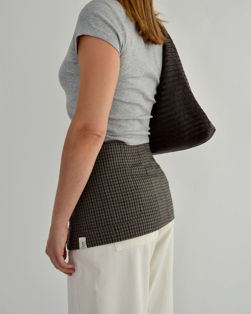 Blazer Belt - Checkred Brown (S/M)