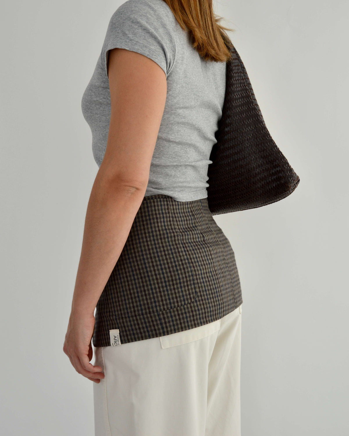 Blazer Belt - Checkred Brown (S/M)