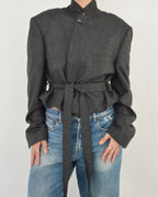Tied-up Blazer - Tweed Grey (XL)