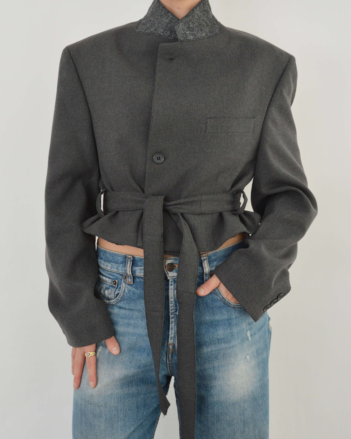 Tied-up Blazer - Grey Perfection (L)