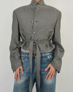 Tied-up Blazer - Silk Grey (M)