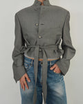 Tied-up Blazer - Silk Grey (M)