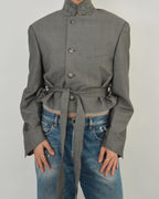 Tied-up Blazer - Silk Grey (M)