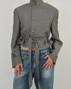 Tied-up Blazer - Silk Grey (M)