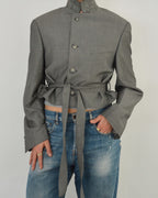 Tied-up Blazer - Silk Grey (M)