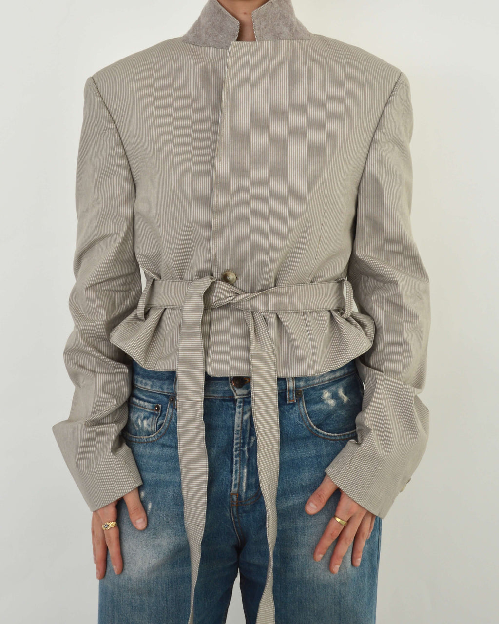 Tied-up Blazer - Pinky Beige (M)