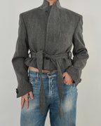 Tied-up Blazer - Grey Tweed (M)
