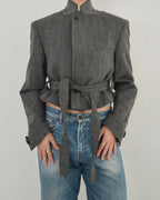 Tied-up Blazer - Grey Tweed (M)