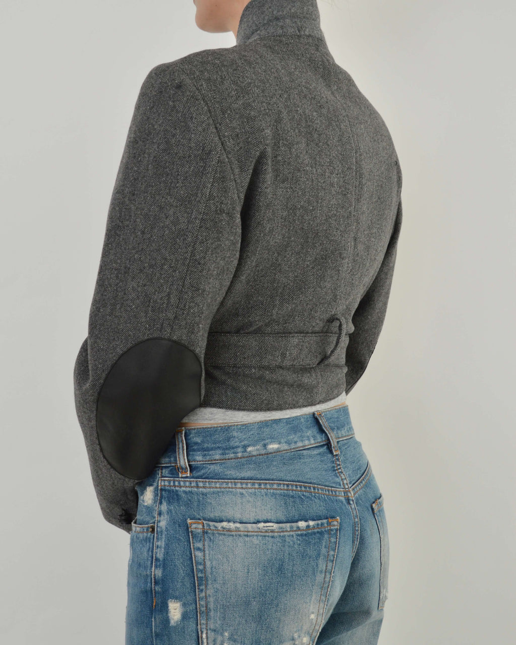 Tied-up Blazer - Grey Tweed (M)