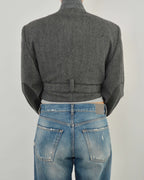 Tied-up Blazer - Grey Tweed (M)