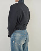 Tied-up Blazer - Dark Blue (XL)