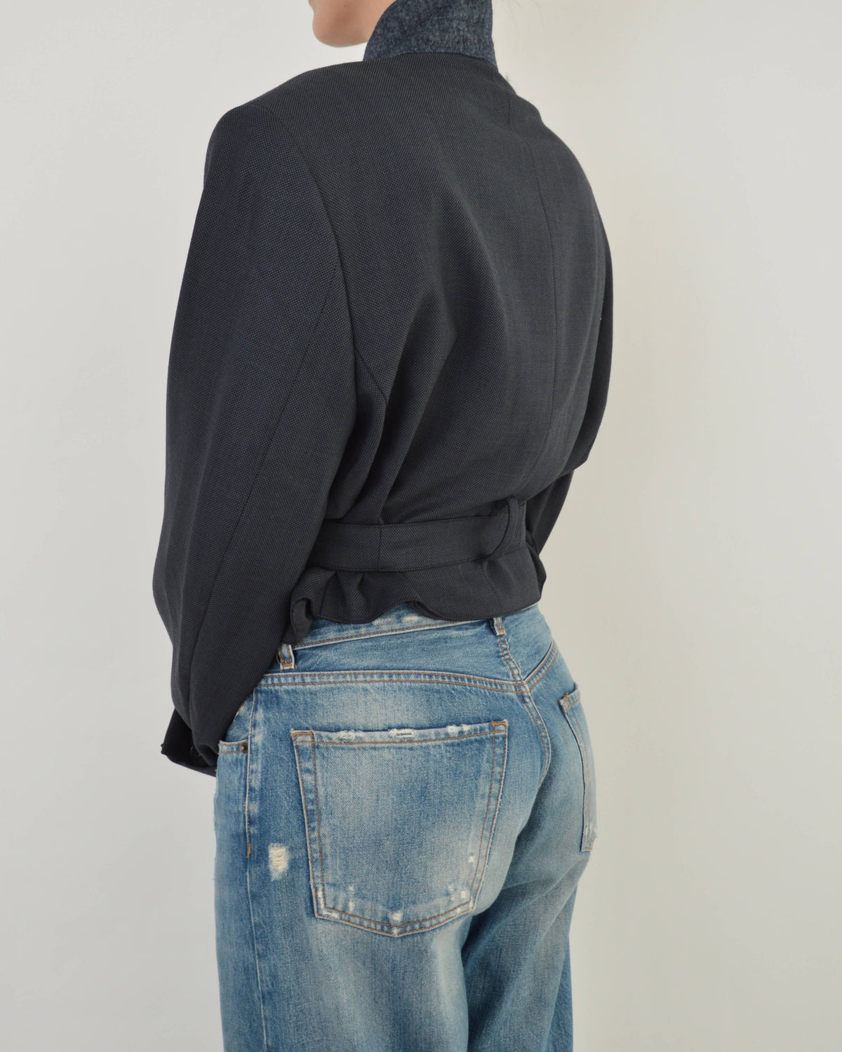 Tied-up Blazer - Dark Blue (XL)