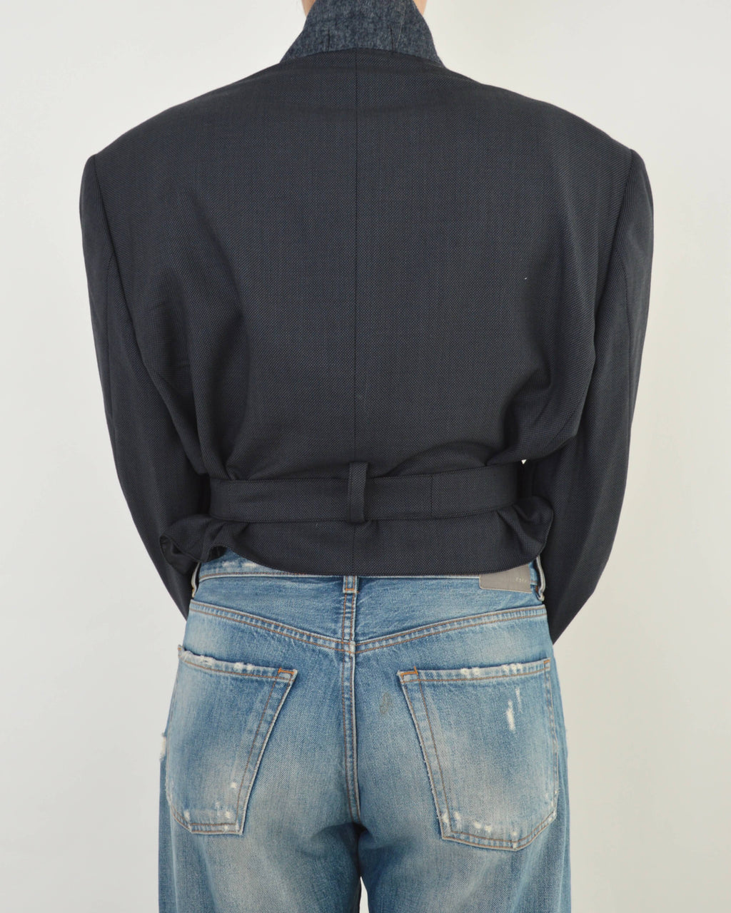 Tied-up Blazer - Dark Blue (XL)
