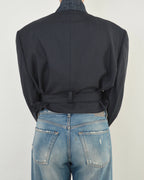 Tied-up Blazer - Dark Blue (XL)