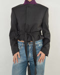 Tied-up Blazer - Purple Collar (M)