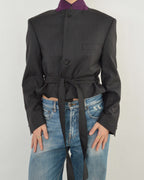 Tied-up Blazer - Purple Collar (M)