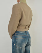 Tied-up Blazer - Beige (L)