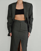 Tailleur jupe - Gris soie (S/M)