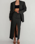 Tailleur jupe - Gris soie (S/M)