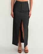 Tailleur jupe - Gris soie (S/M)