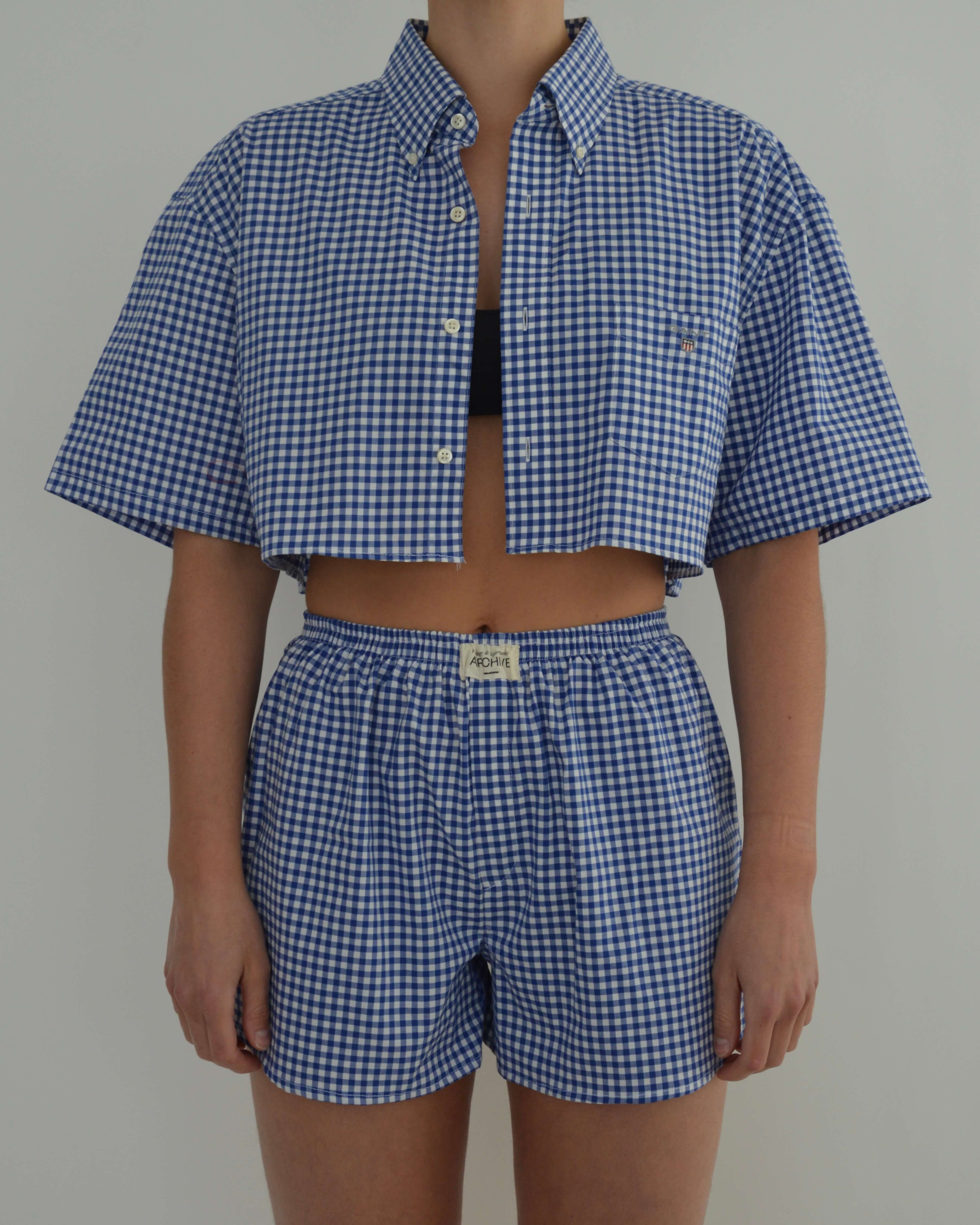 PJ Set - Gant Blue Squares (S)