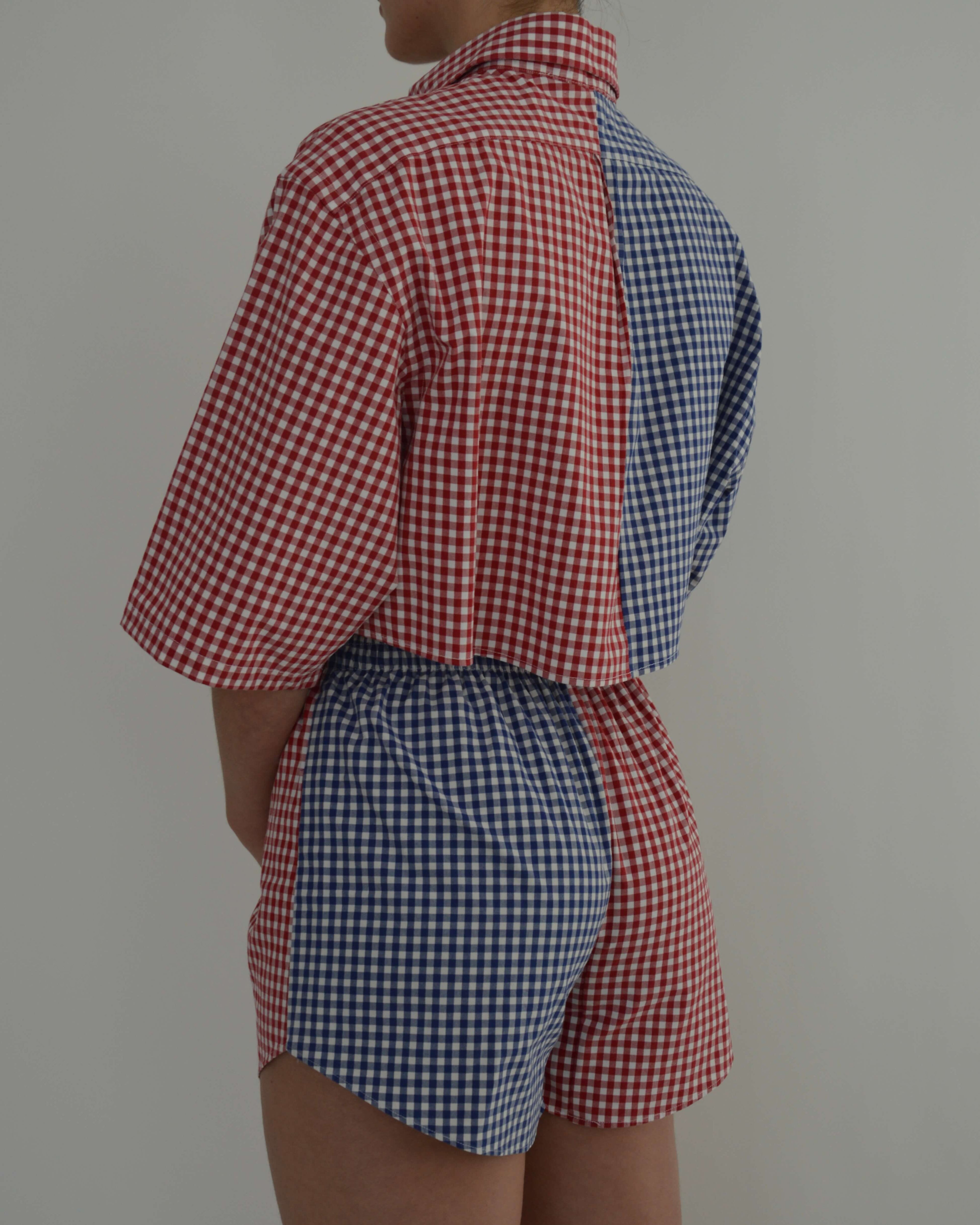 DUO PJ Set - Ralph L. Red on Blue (XS/M)