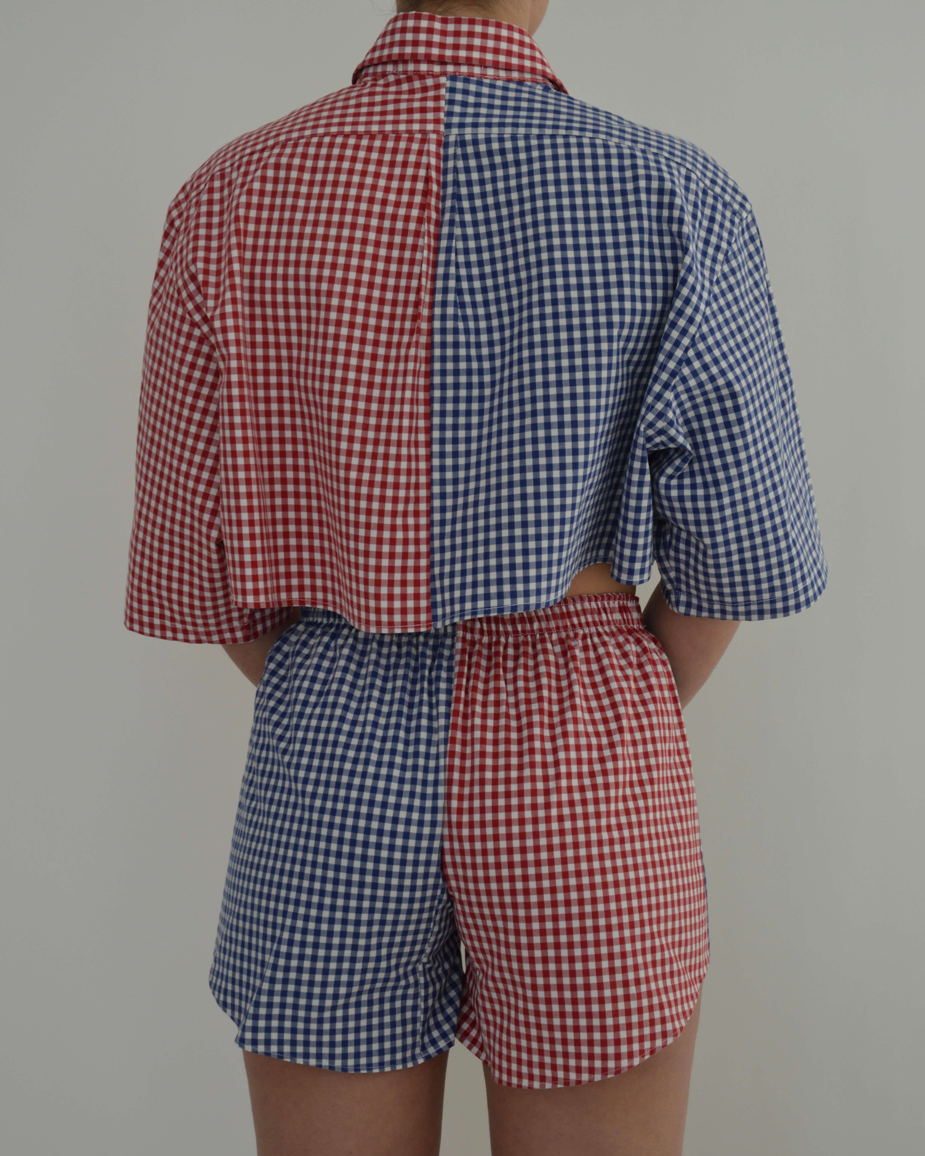DUO PJ Set - Ralph L. Red on Blue (XS/M)