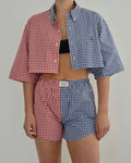 DUO PJ Set - Ralph L. Blue on Red (XS/M)