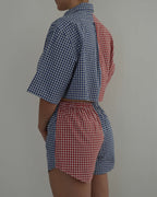 DUO PJ Set - Ralph L. Blue on Red (XS/M)