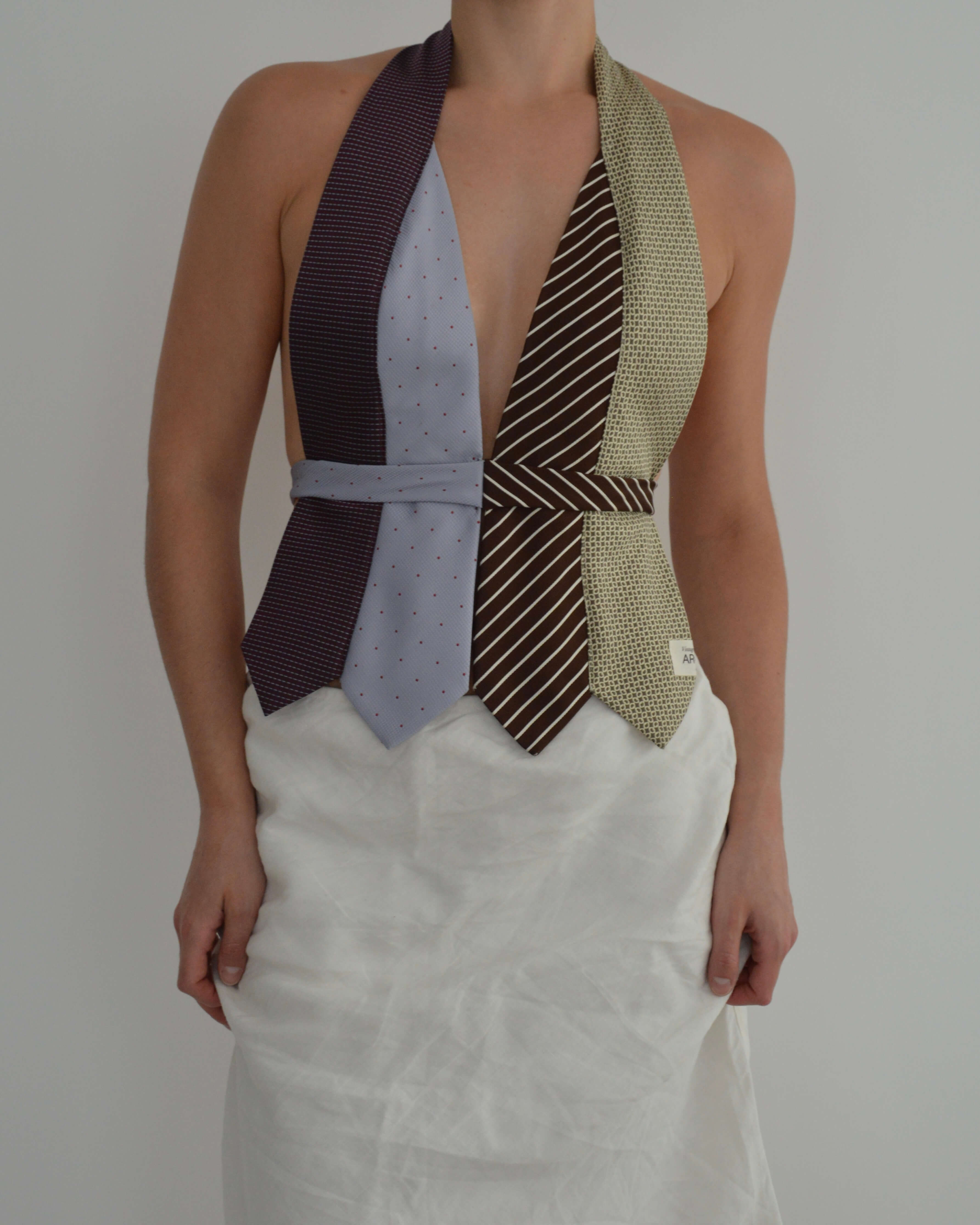 Top con lazo - Morados y marrones (talla pequeña)