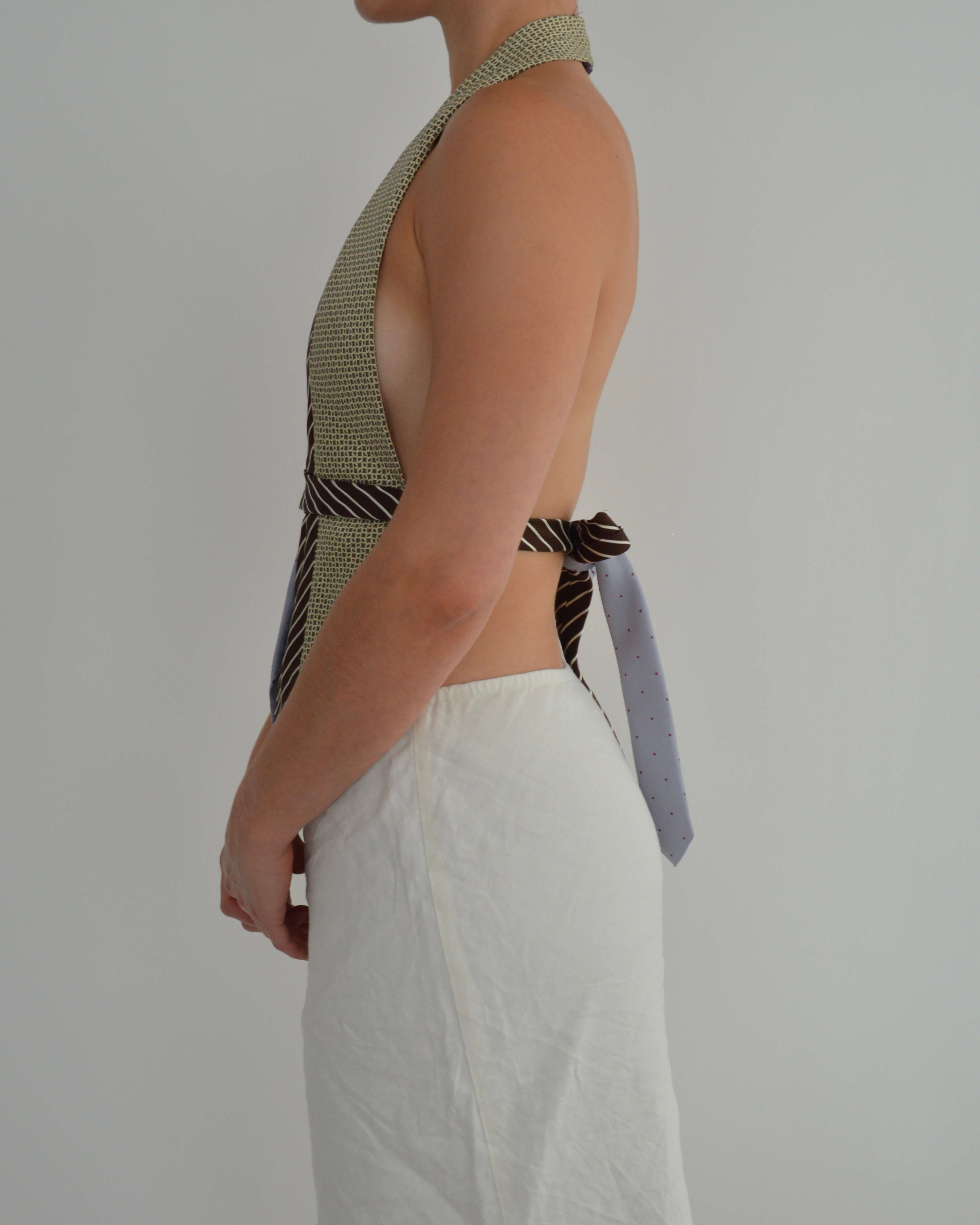 Top con lazo - Morados y marrones (talla pequeña)