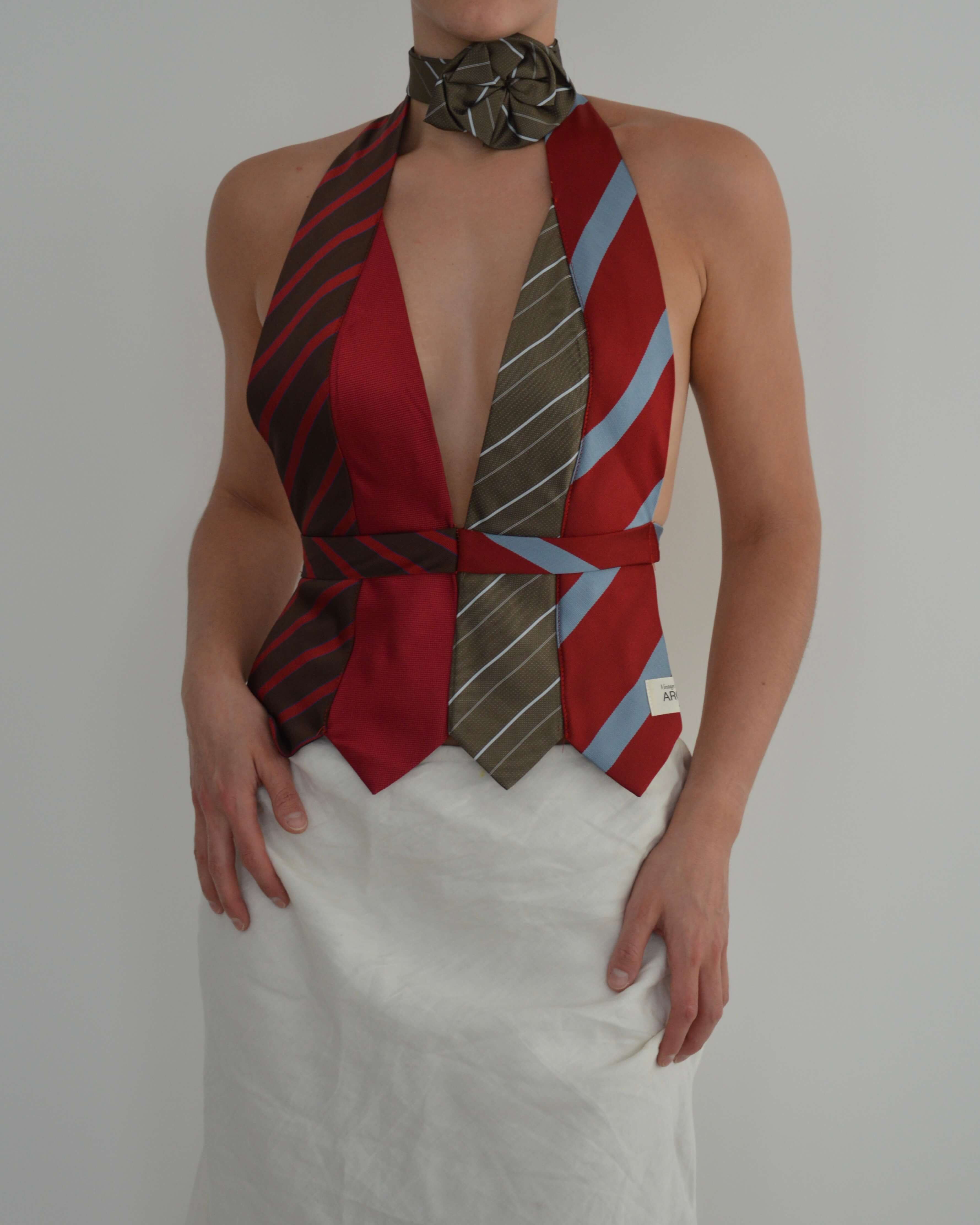 Flower Choker - Dark Green