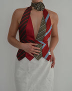 Tie Top - Reds & Greens (S/M)