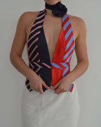 Tie Top - Blues & Reds (S/M)