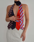 Tie Top - Blues & Reds (S/M)