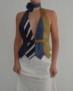 Tie Top - Blues & Golds (S/M)