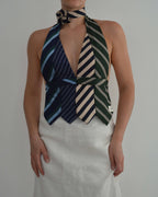 Tie Top - Greens & Blues (S/M)