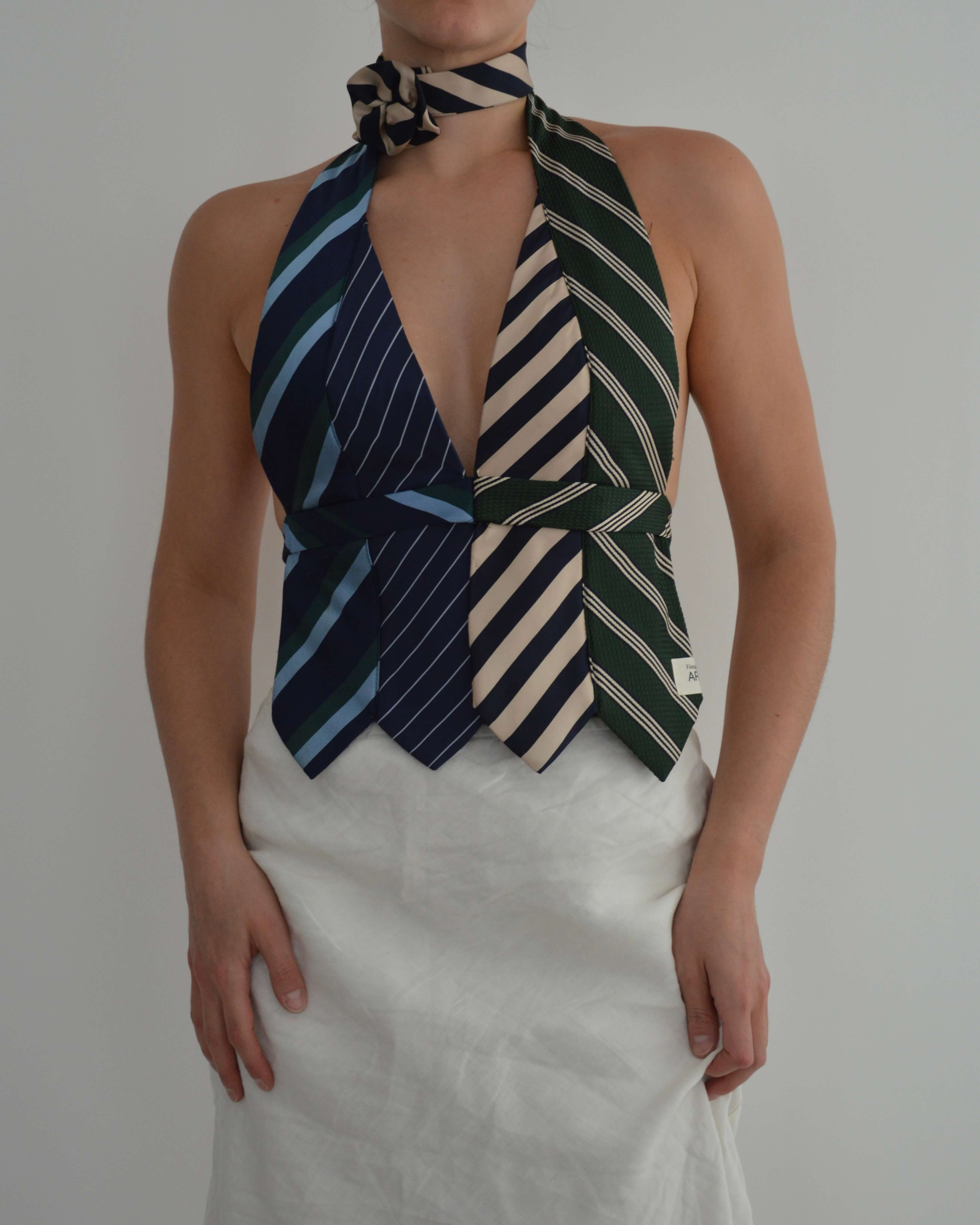 Tie Top - Greens & Blues (S/M)