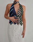 Tie Top - Greens & Blues (S/M)