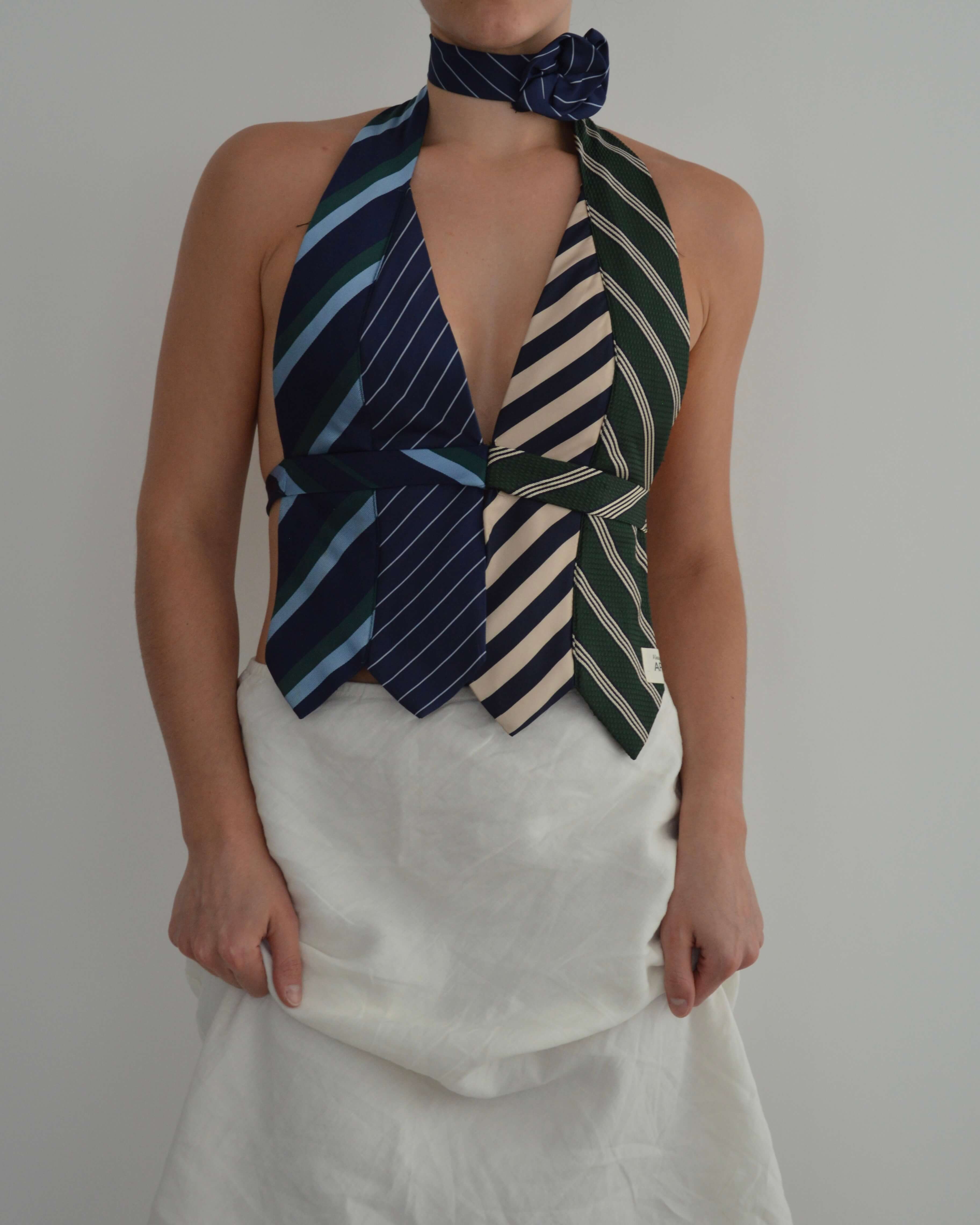 Tie Top - Greens & Blues (S/M)