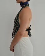 Tie Top - Greens & Blues (S/M)