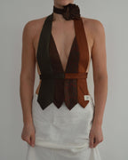 Tie Top - Browns & Prints (XS/S)