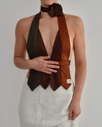Tie Top - Browns & Prints (XS/S)
