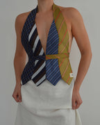 Tie Top - Blues & Golds (S/M)