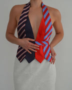 Tie Top - Blues & Reds (S/M)