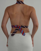 Tie Top - Blues & Reds (S/M)