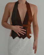 Tie Top - Browns & Prints (XS/S)