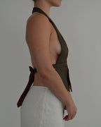 Tie Top - Browns & Prints (XS/S)