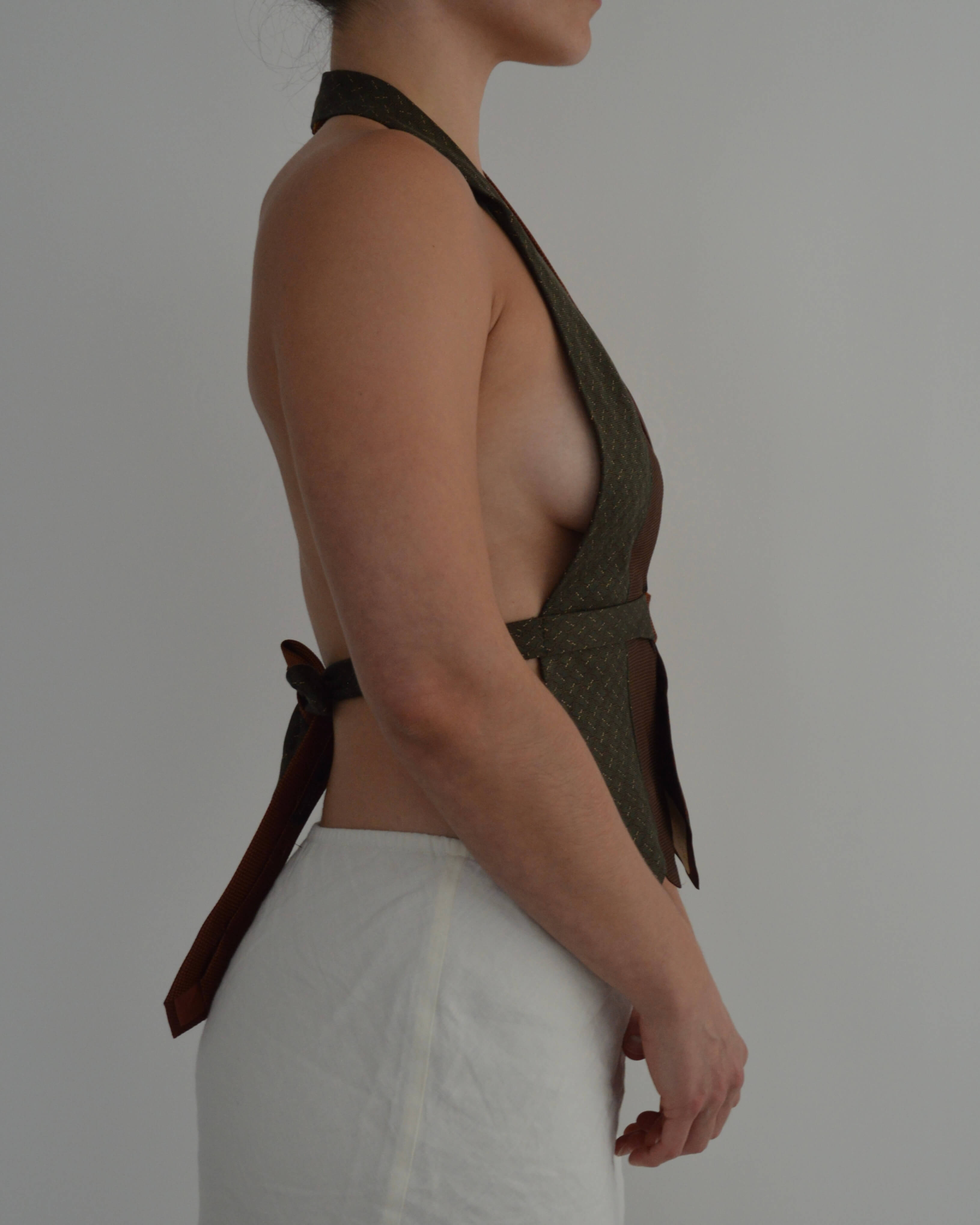 Tie Top - Browns & Prints (XS/S)