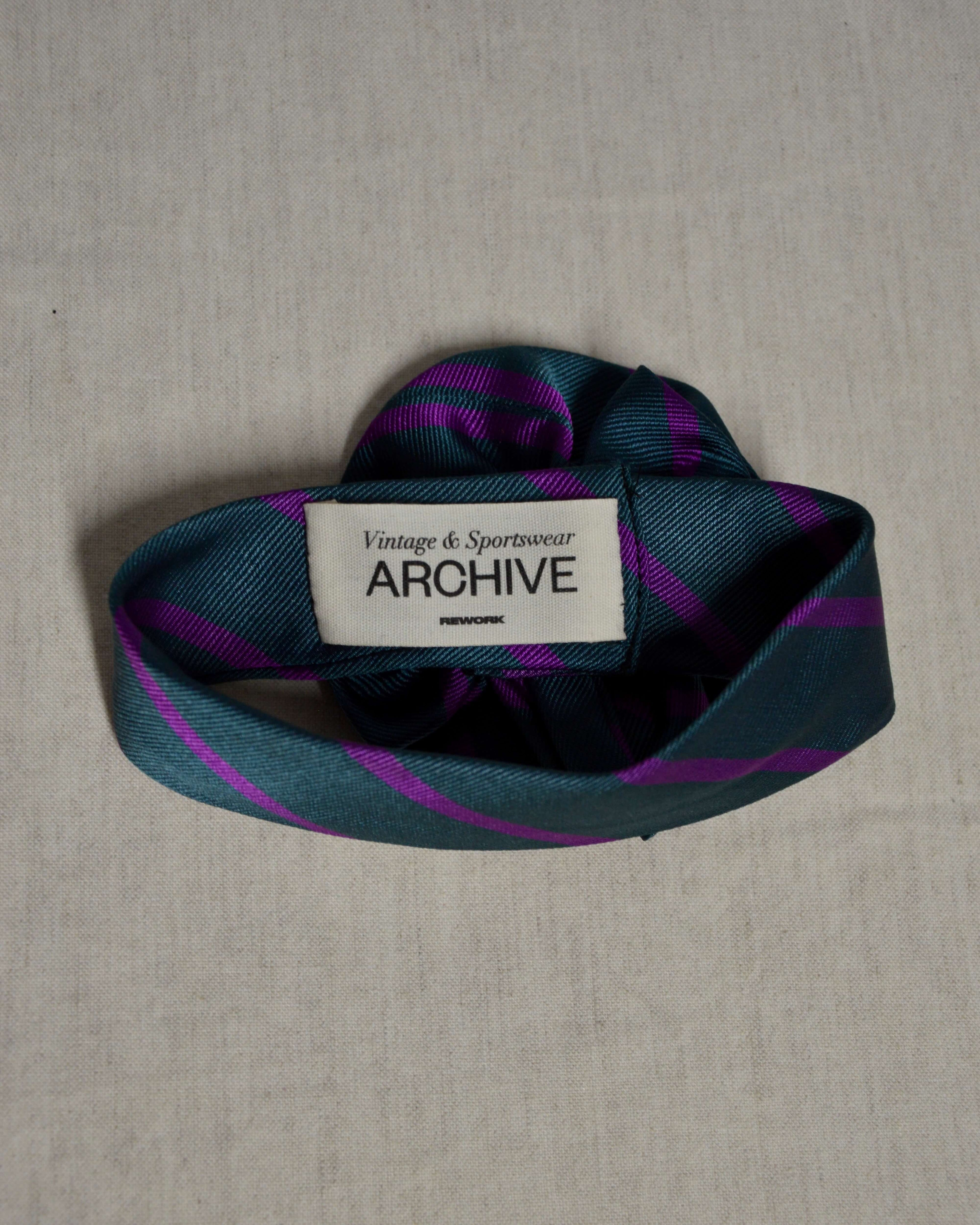 Flower Choker - Green and Purple